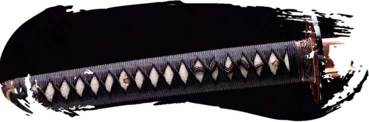 Tsuka tradicional con hishigami